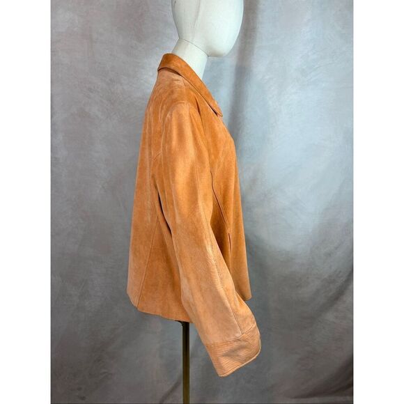 Vintage TERRY LEWIS Plus XL Classic Luxuries Women’s Leather SUEDE Pink Jacket - Picture 5 of 7